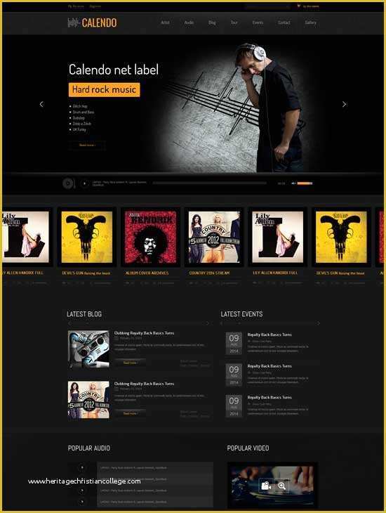 Music Website Template Free Of 90 Best Music Website Templates Free & Premium