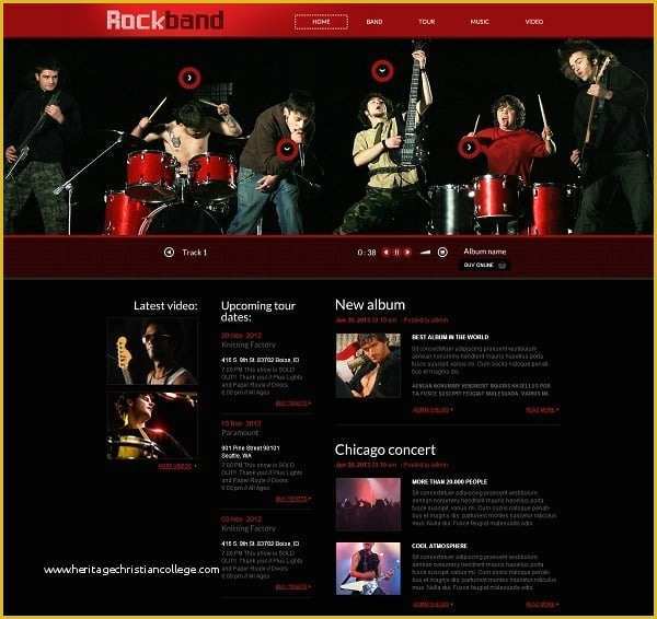 Music Website Template Free Of Music Band Website Templates that Will Rock You