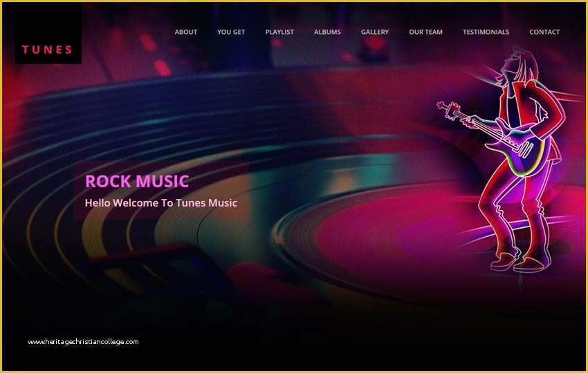 Music Website Template Free Of Music Website Free HTML Template by the Webthemez