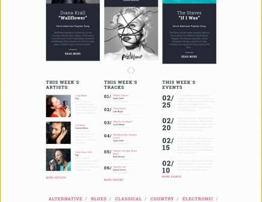 Music Website Template Free Of Music Website Template