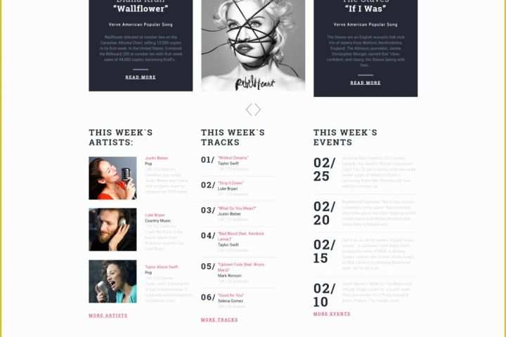 Music Website Template Free Of Music Website Template