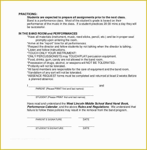 Musician Contract Template Free Of Band Contract Template 21 Free Samples Examples format