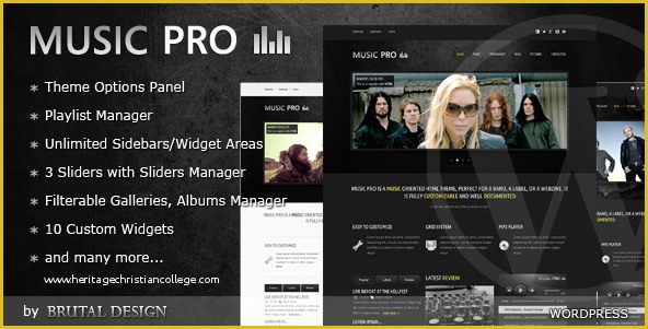 Musician Press Kit Template Free Of Best Wordpress Music themes Joomla Drupal and HTML