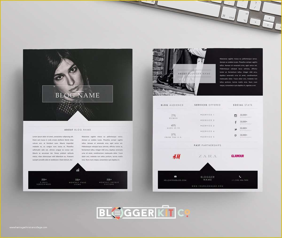 Musician Press Kit Template Free Of Fashion Blogger Media Kit Template