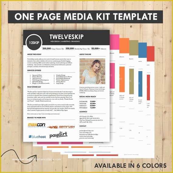 Musician Press Kit Template Free Of Media Kit Press Kit Templates Easy to Edit Clean & High