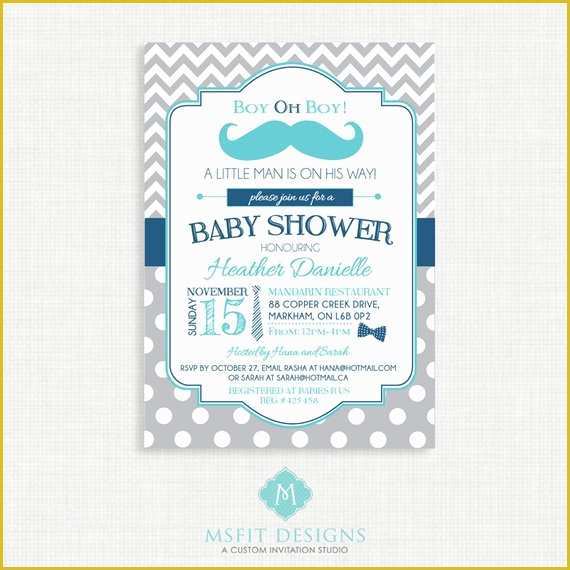 Mustache Baby Shower Invitations Free Templates Of Items Similar to Mustache Baby Shower Invitation Mustache