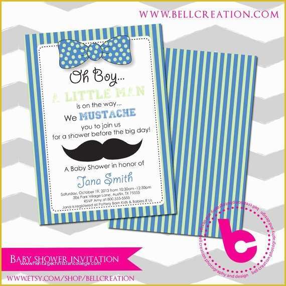 Mustache Baby Shower Invitations Free Templates Of Mustache Baby Shower Invitation Template