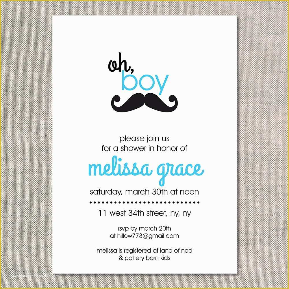 Mustache Baby Shower Invitations Free Templates Of Mustache Baby Shower Invitation Templates