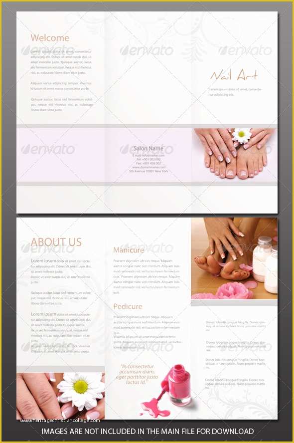 Nail Brochure Templates Free Of Beauty Salon Brochure