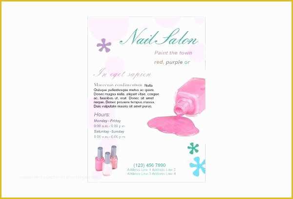 Nail Brochure Templates Free Of Hair Salon Brochure Template Beauty Flyer Free Templates