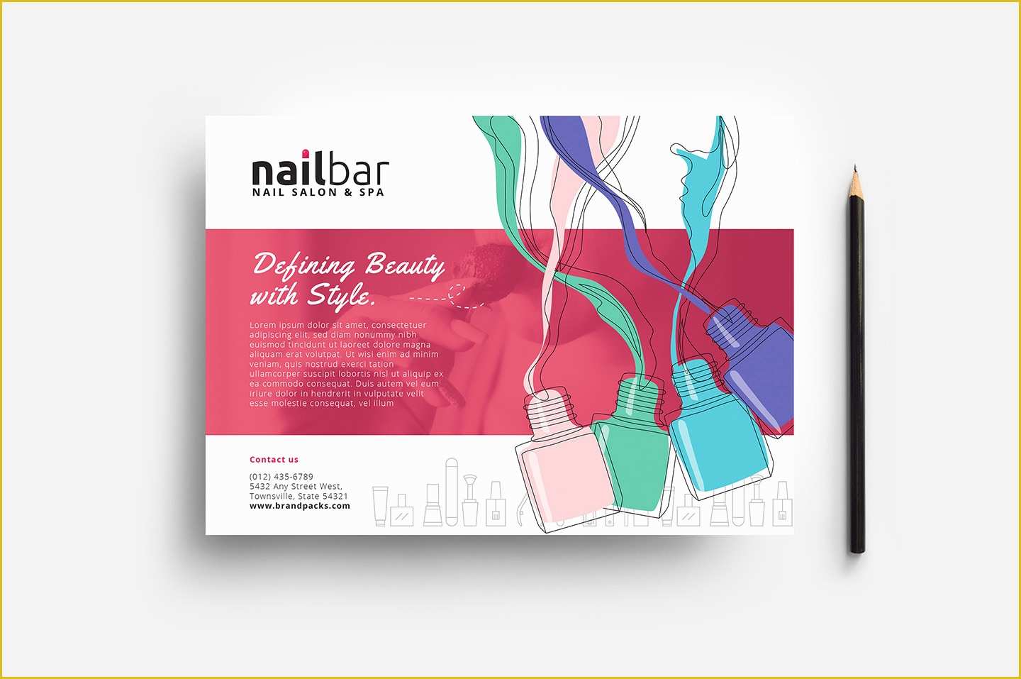 Nail Brochure Templates Free Of Nail Salon Brochure Templates Free Nail Ftempo