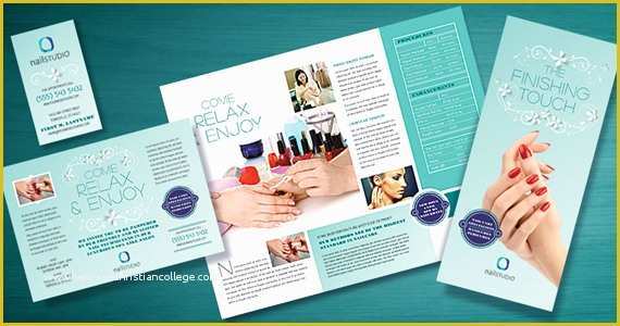 Nail Brochure Templates Free Of Nail Technician Designs to Polish Your Marketing Campaign
