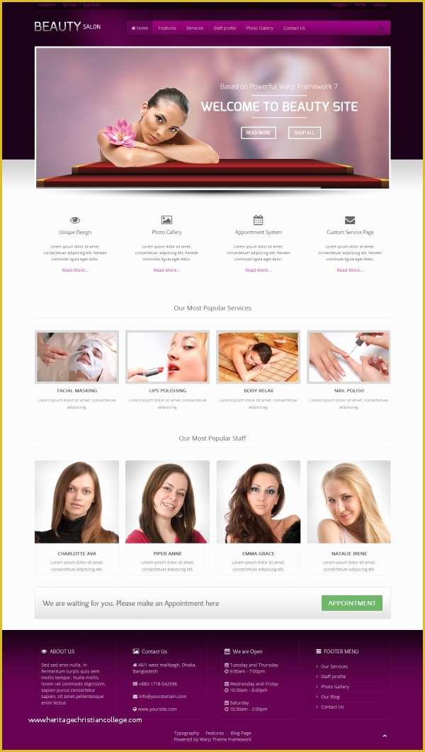 Nail Salon Website Template Free Download Of 10 Spa Wordpress themes 2014