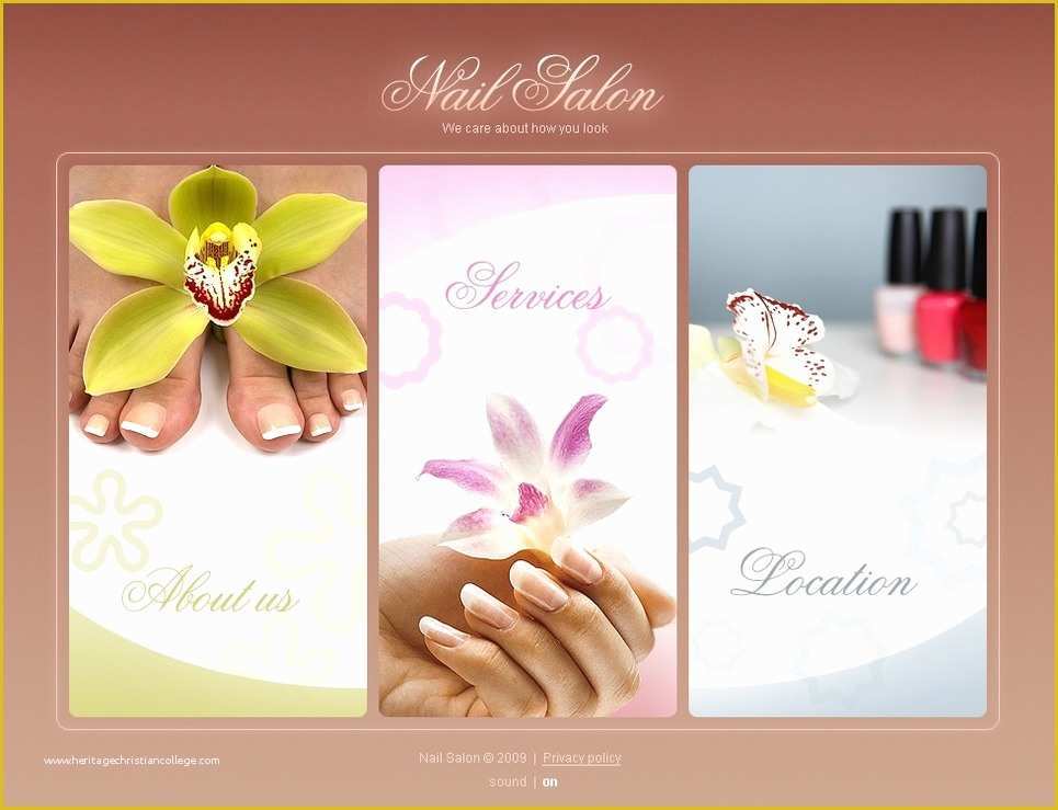 Nail Salon Website Template Free Download Of Nail Salon Flash Template