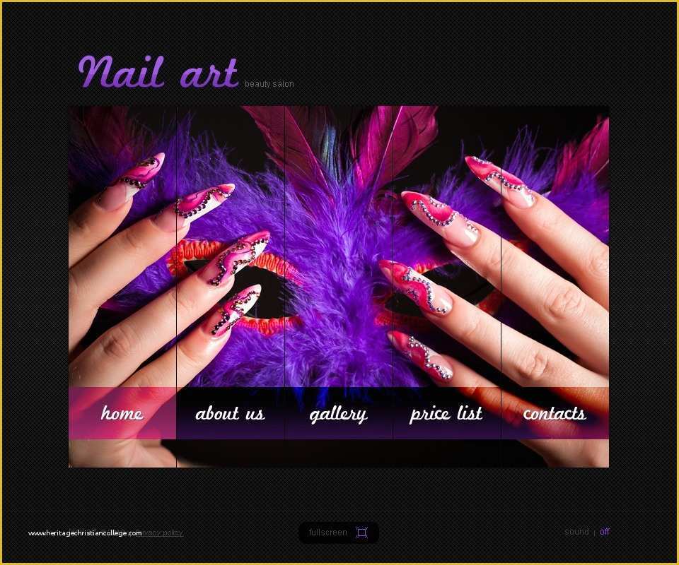 Nail Salon Website Template Free Download Of Nail Salon Flash Template
