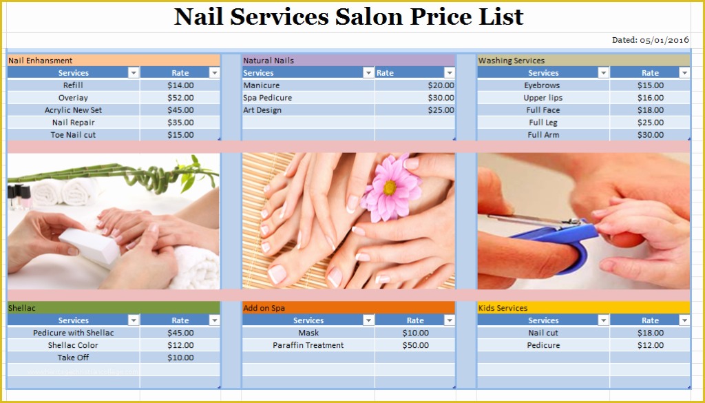 Nail Salon Website Template Free Download Of Nail Salon Layout