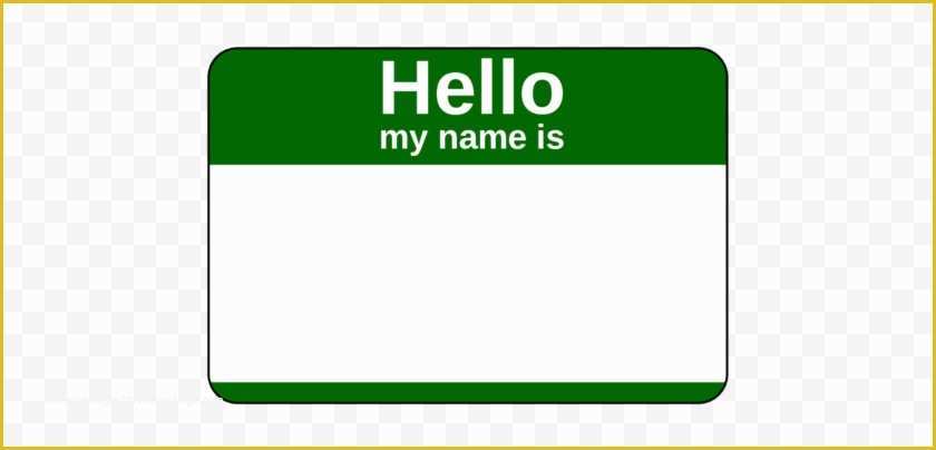 Name Tag Template Free Printable Of 375&quot; X Name Tag Template Free Printable Free