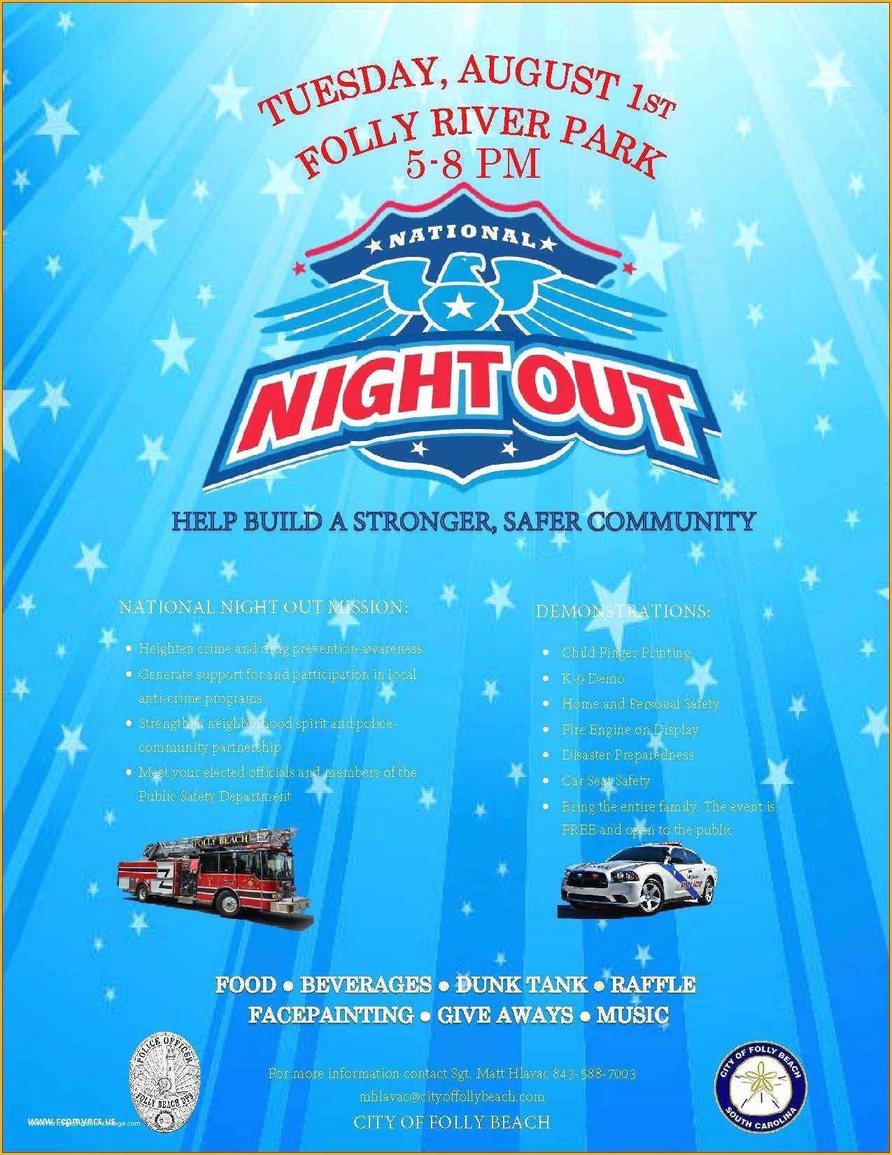 National Night Out Flyer Template Free Of 43 Prizewinning National Night Out Flyer Template