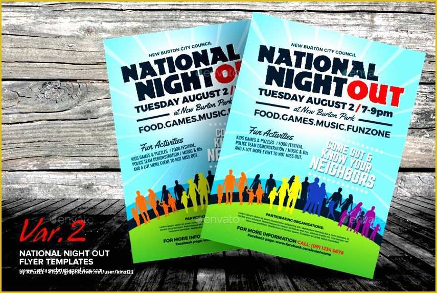 National Night Out Flyer Template Free Of 6 National event Flyer Template Sampletemplatess