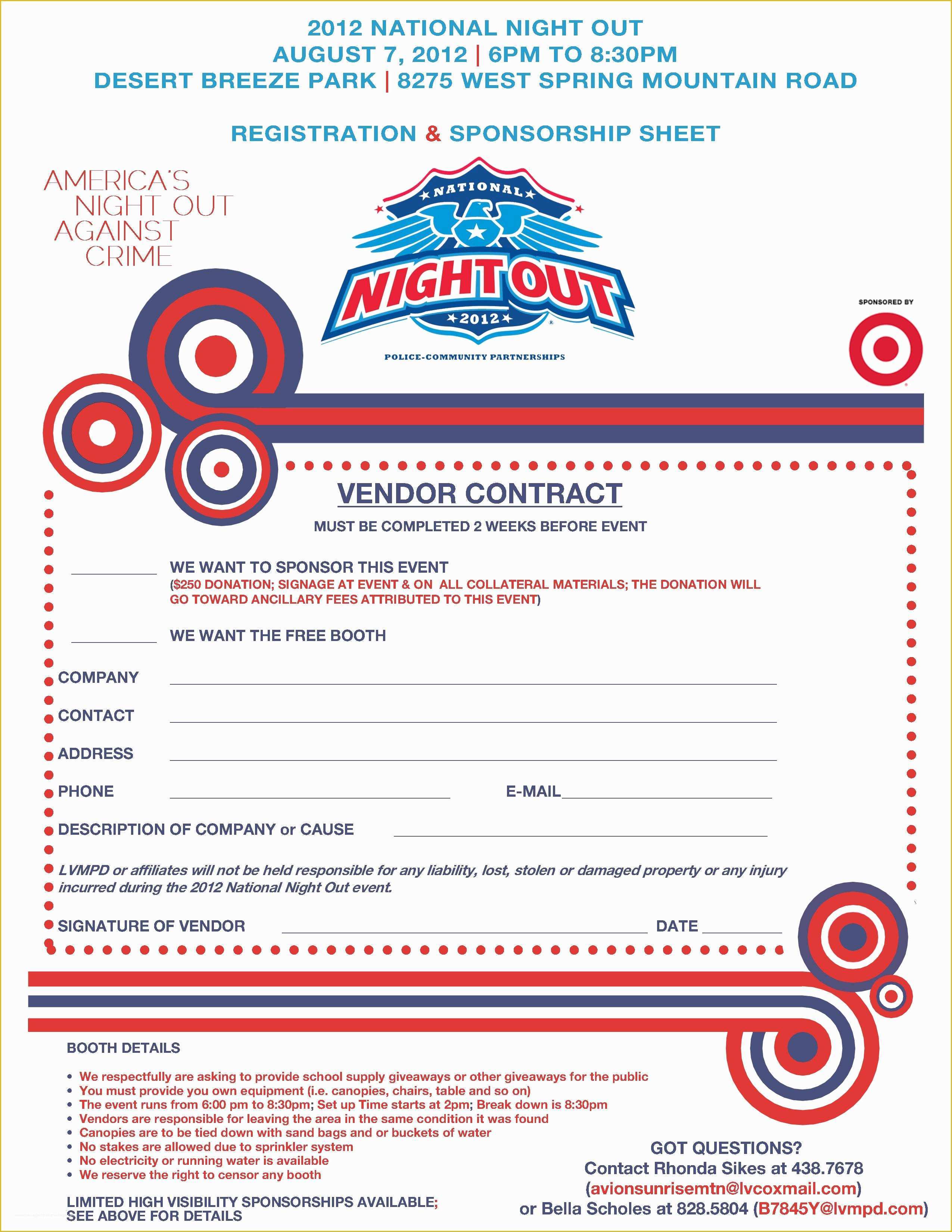 National Night Out Flyer Template