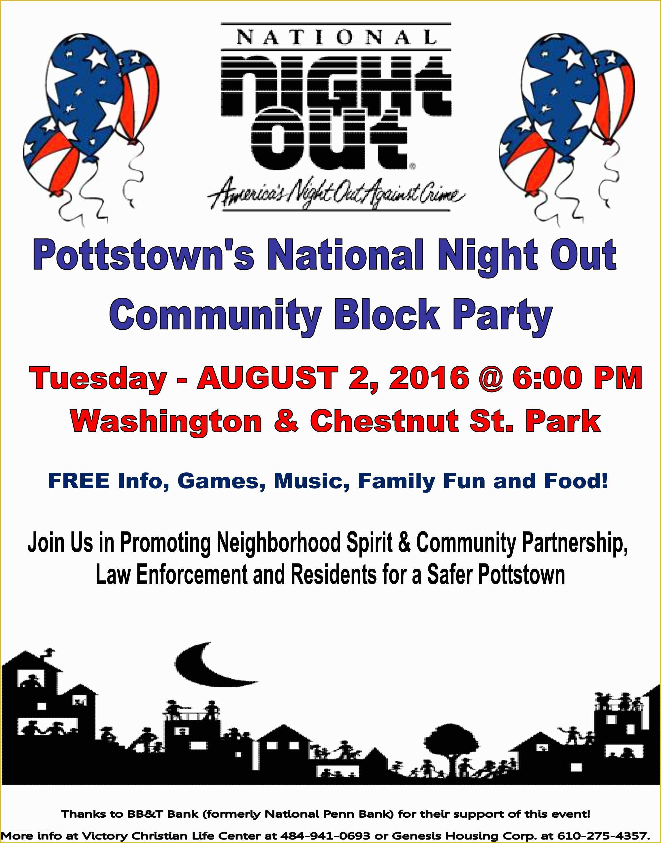 National Night Out Flyer Template Free Of Law Enforcement