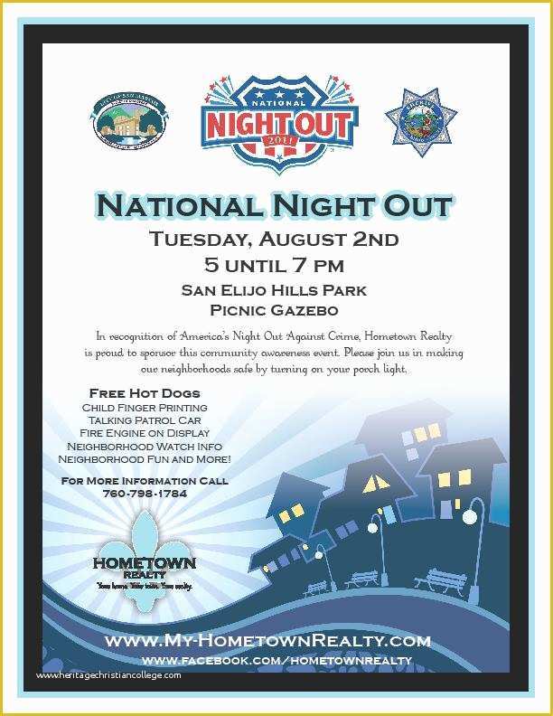National Night Out Flyer Template Free Of National Night Out event
