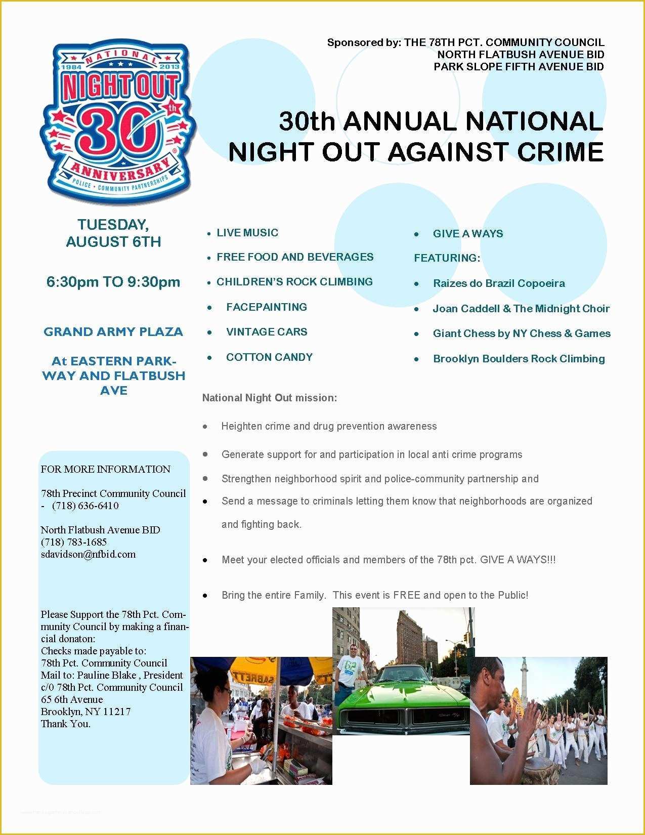 National Night Out Flyer Template Free Of National Night Out Flyer Template Beepmunk