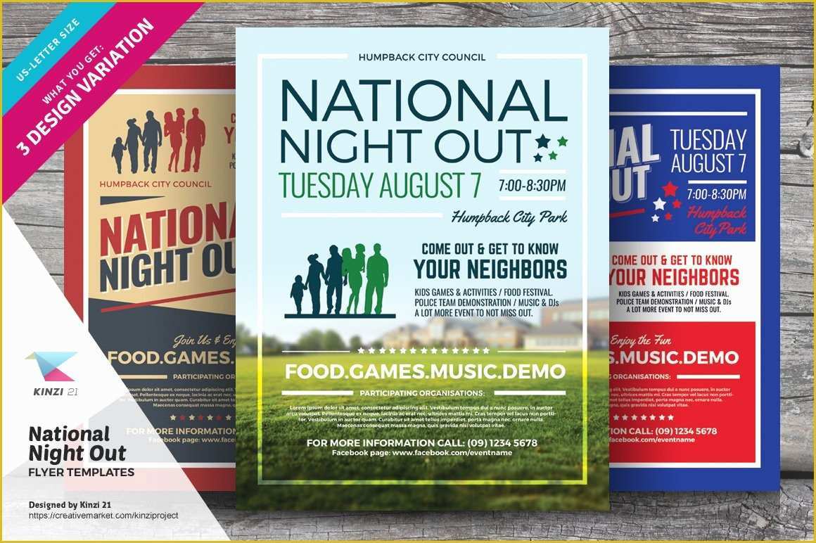 National Night Out Flyer Template Free Of National Night Out Flyer Templates Flyer Templates
