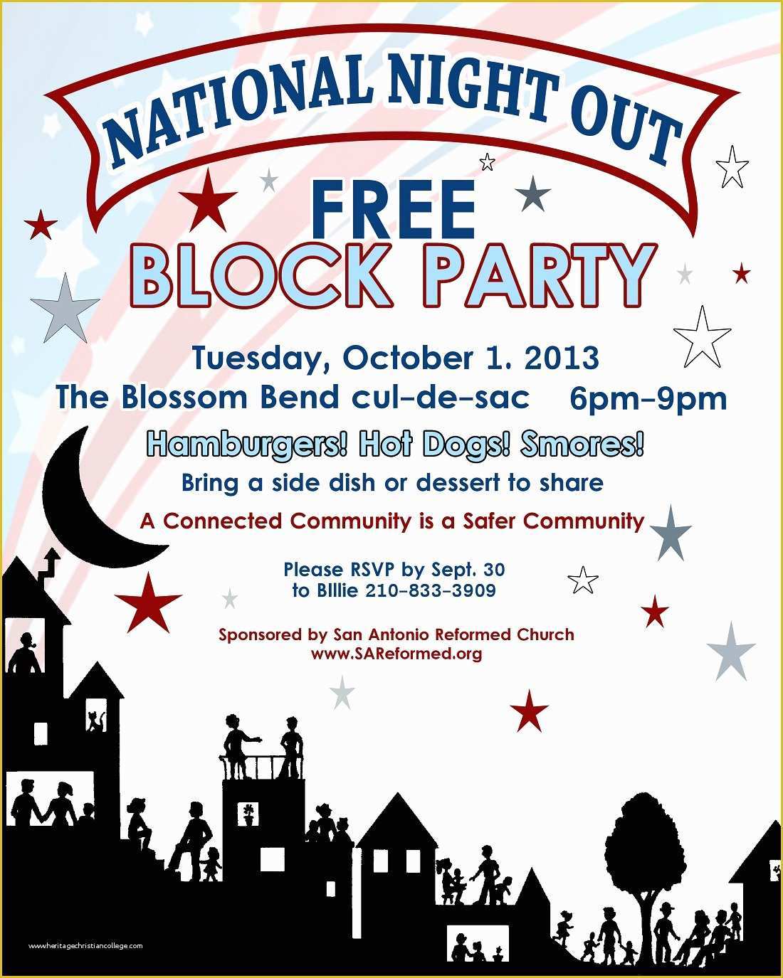 National Night Out Flyer Template Free Of National Night Out Flyer – Throw It Wide