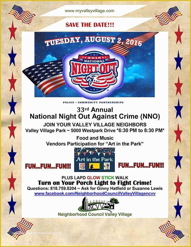 National Night Out Flyer Template