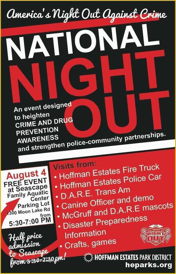 National Night Out Flyer Template Free Of National Night Out In Hoffman Estates Il