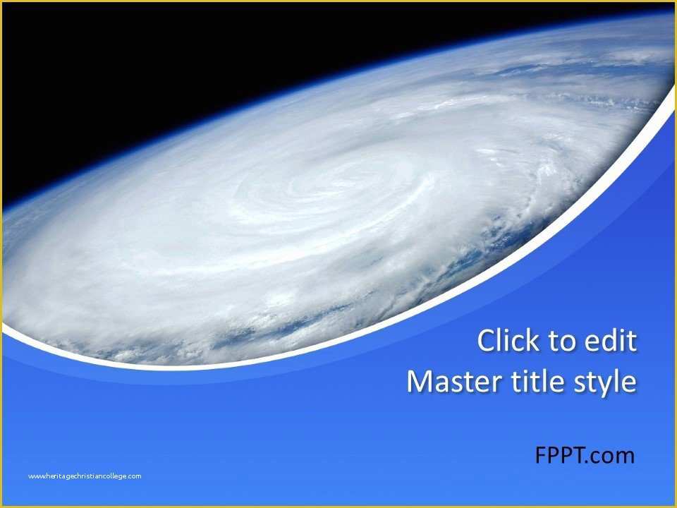 Natural Disaster Powerpoint Templates Free Of Free Hurricane Powerpoint Template Free Powerpoint Templates