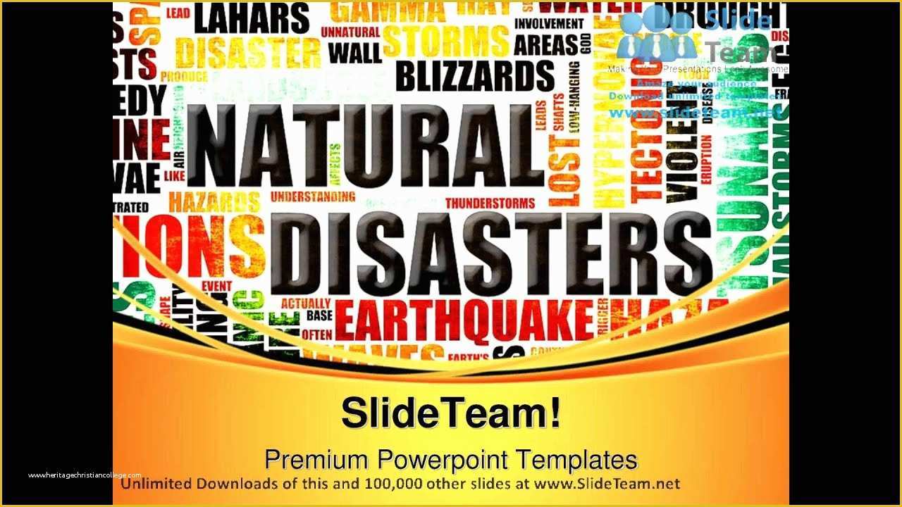 Natural Disaster Powerpoint Templates Free Of Natural Disasters Geographical Powerpoint Templates themes