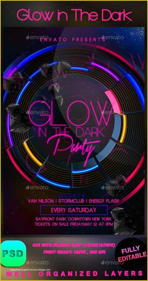 Neon Party Flyer Template Free Of Pin by Best Graphic Design On Flyer Templates
