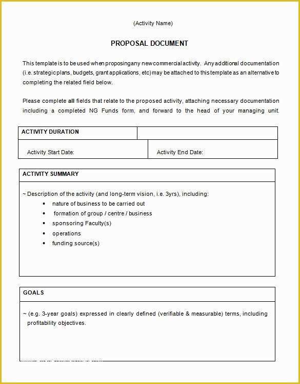 New Business Plan Template Free Of Sample Mercial Business Proposal Template Docx