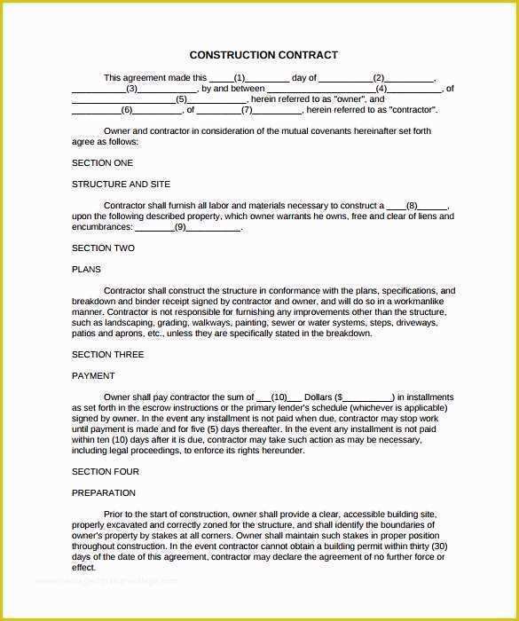 New Employee Contract Template Free Of Labor Contract Templates