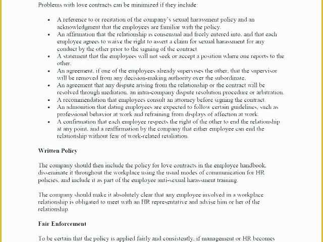 New Employee Contract Template Free Of Open Marriage Contract Template – Gradyjenkins