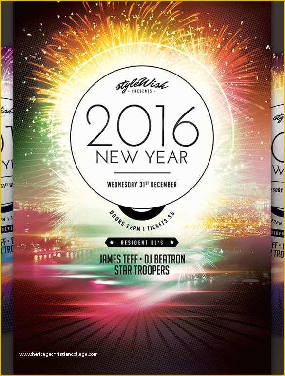 New Year Flyer Template Free Of 22 New Year Flyer Templates Psd Eps Indesign Word