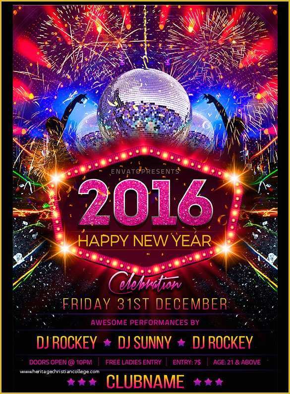 New Year Flyer Template Free Of 22 New Year Flyer Templates Psd Eps Indesign Word