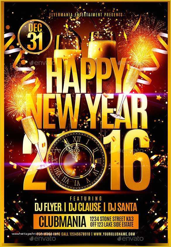 New Year Flyer Template Free Of 22 New Year Flyer Templates Psd Eps Indesign Word