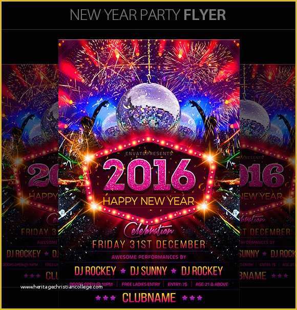New Year Flyer Template Free Of 35 Amazing New Year Party Flyer Templates to Download