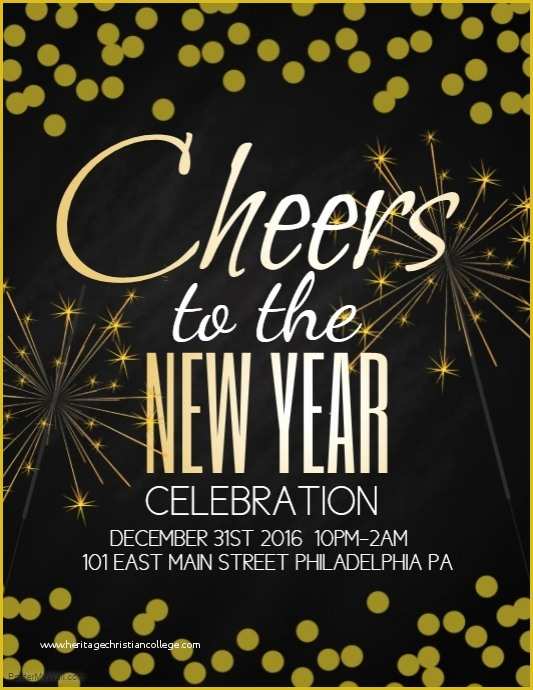 New Year Flyer Template Free Of Customize 2 180 New Year Flyer Templates