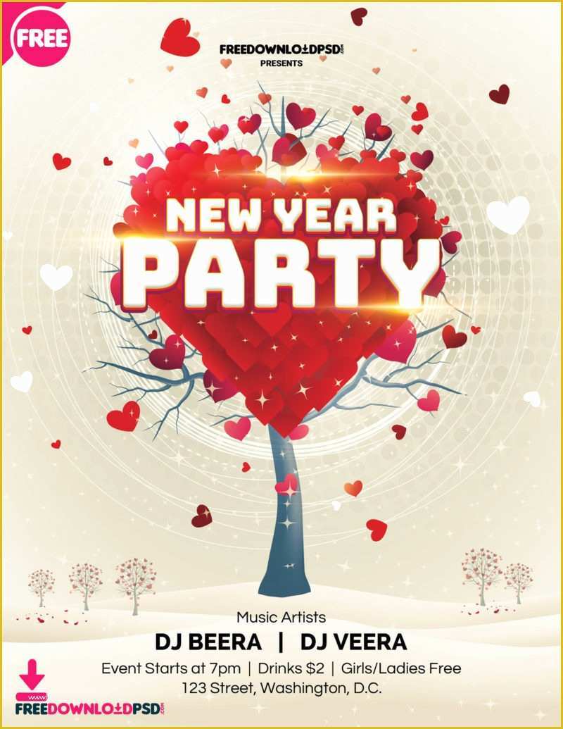 New Year Flyer Template Free Of [free] New Year Party Flyer Template