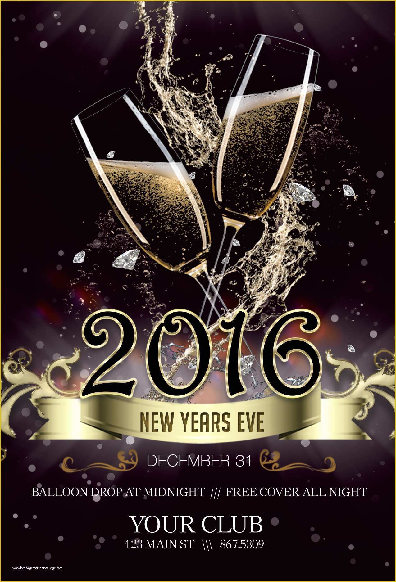 New Year Flyer Template Free Of Free New Years Eve Flyer Template Portablegasgrillweber