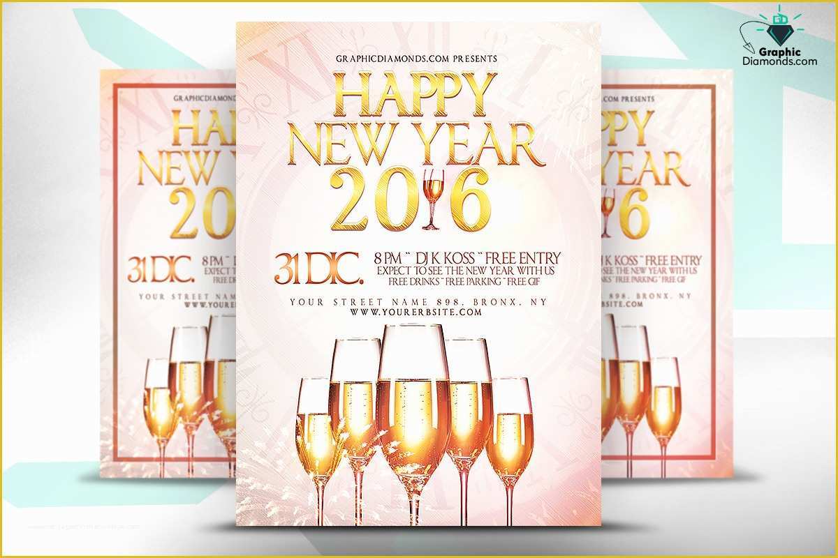 New Year Flyer Template Free Of Happy New Year 2016 Flyer Psd Flyer Templates On