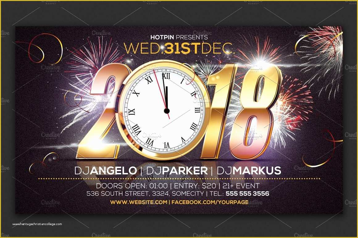 New Year Flyer Template Free Of New Year Eve Party Flyer Template Flyer Templates