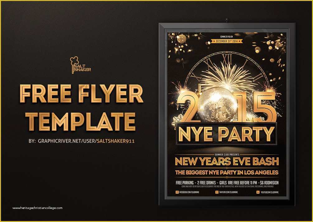 New Year Flyer Template Free Of New Years Eve Flyer Template by Saltshaker911