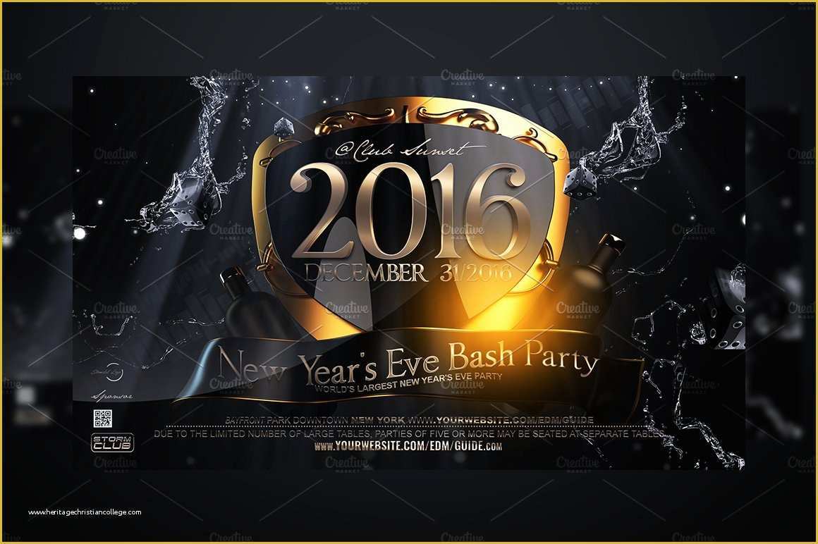 New Year Flyer Template Free Of New Years Eve Flyer Template Flyer Templates Creative