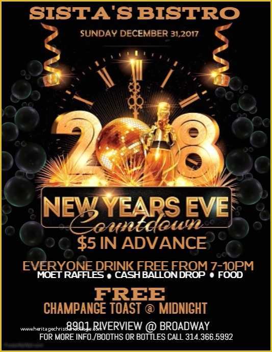 New Year Flyer Template Free Of New Years Eve Flyer Template