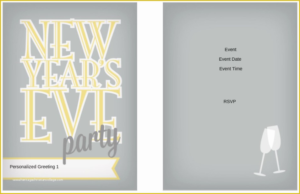 New Years Eve Party Invitation Templates Free Of 10 Free New Year S Eve Party Invitation Templates